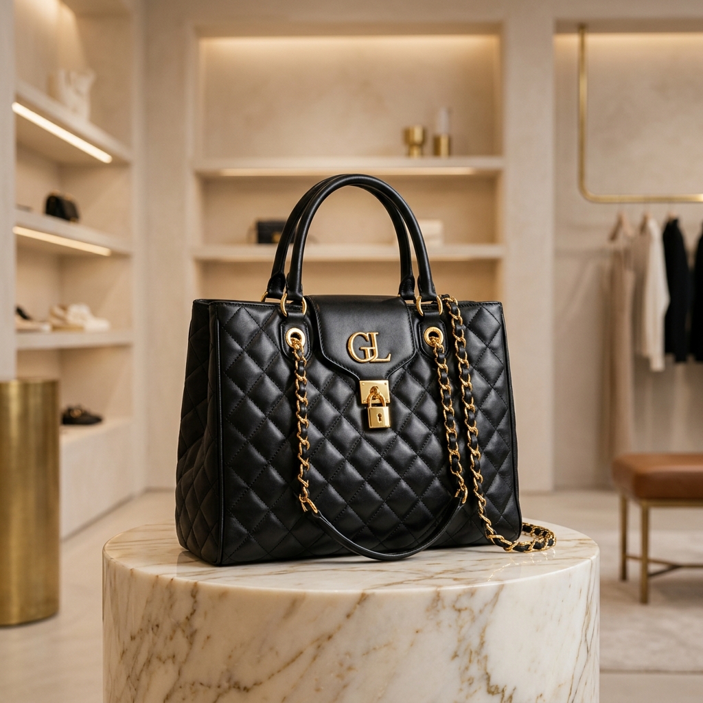 Sac Cabas Matelassé Noir Royal MKStore